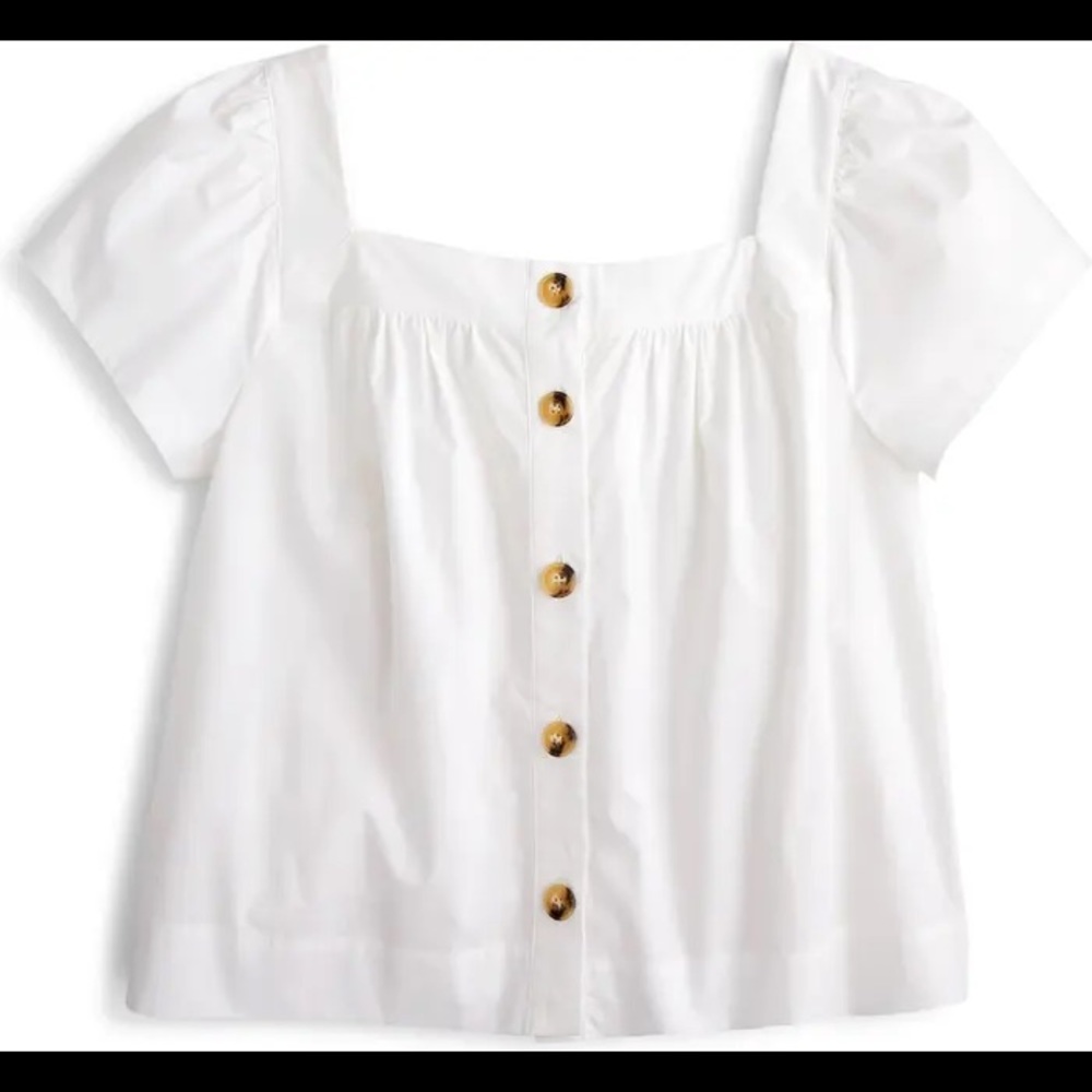 JCrew Square Neck Cotton Top